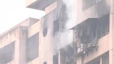 The fire was reported on the 18th floor of Kamala Building. (ANI Photo) The fire was reported on the 18th floor of Kamala Building. (ANI Photo)