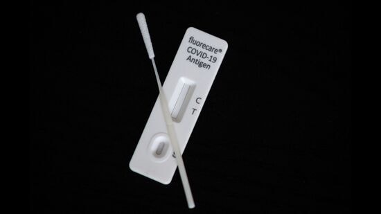 A file photo shows the components of a Covid-19 rapid antigen self testing kit. (Photo: LOIC VENANCE/AFP; For representational purposes only) A file photo shows the components of a Covid-19 rapid antigen self testing kit. (Photo: LOIC VENANCE/AFP; For representational purposes only)