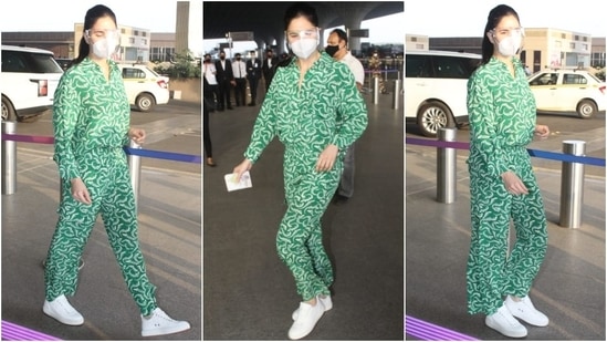 Katrina Kaif at the Mumbai airport.&nbsp;(HT Photo/Varinder Chawla)