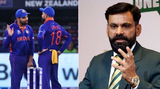 Mohammad Hafeez (R) made a tall claim on Indian players.(AP)