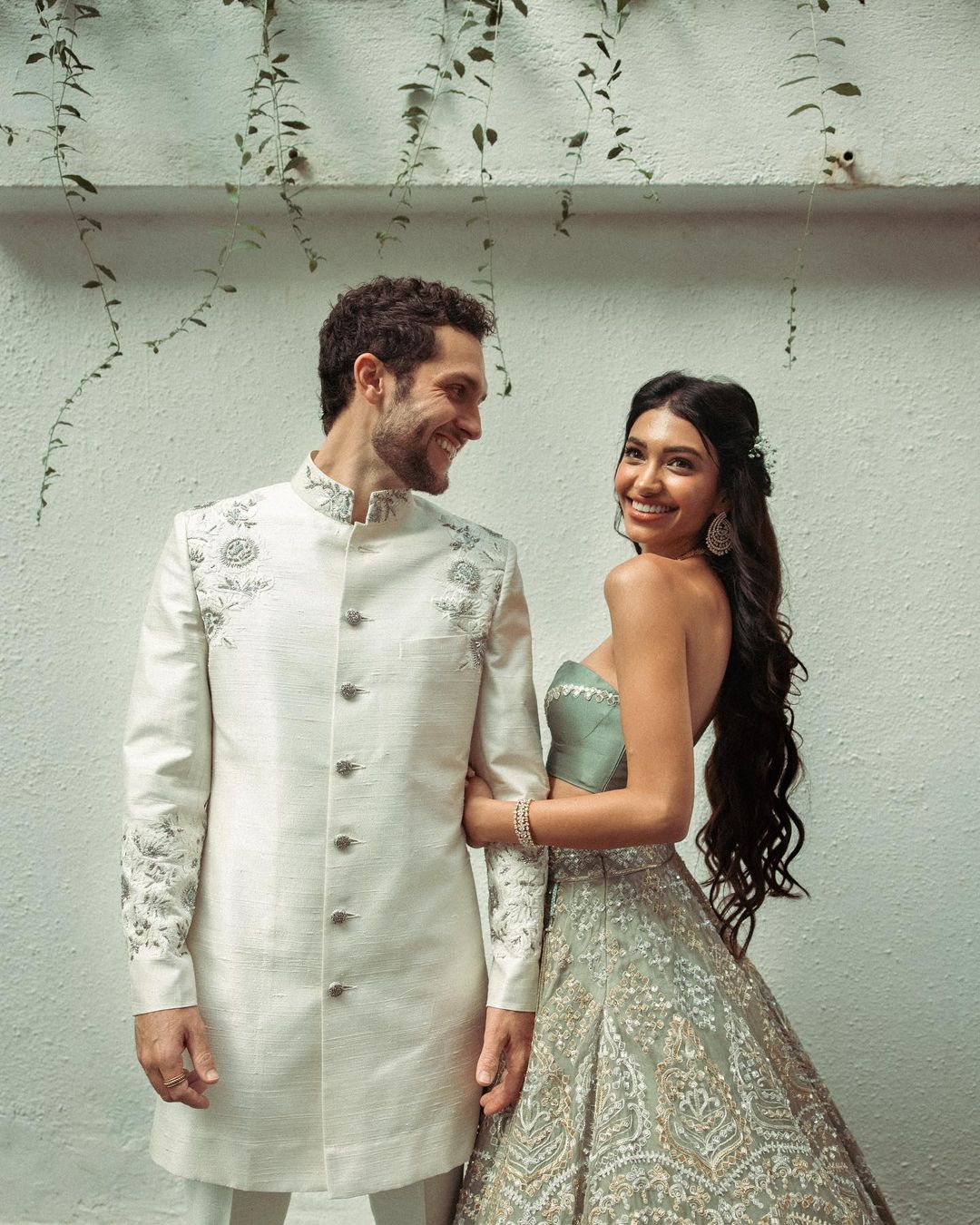alanna panday engagement dress Green Velvet DressShoes​ ​| Amali Throne