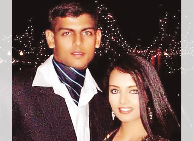 With her brother Lt VK Jaitly, who was in Indian Military Academy