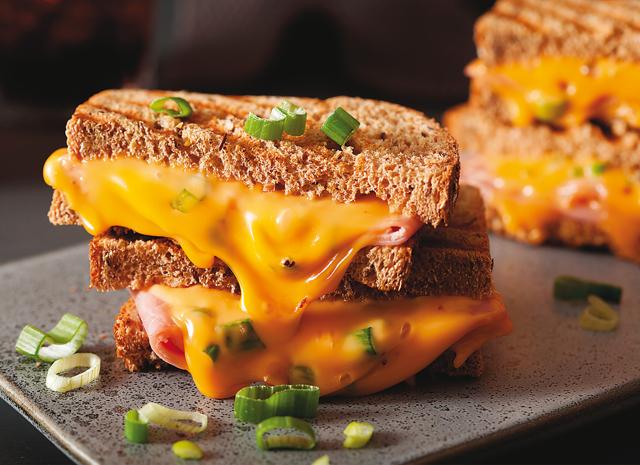 For the popular cheese toast, put a slice of processed cheese on toast and put it under the grill till it melts