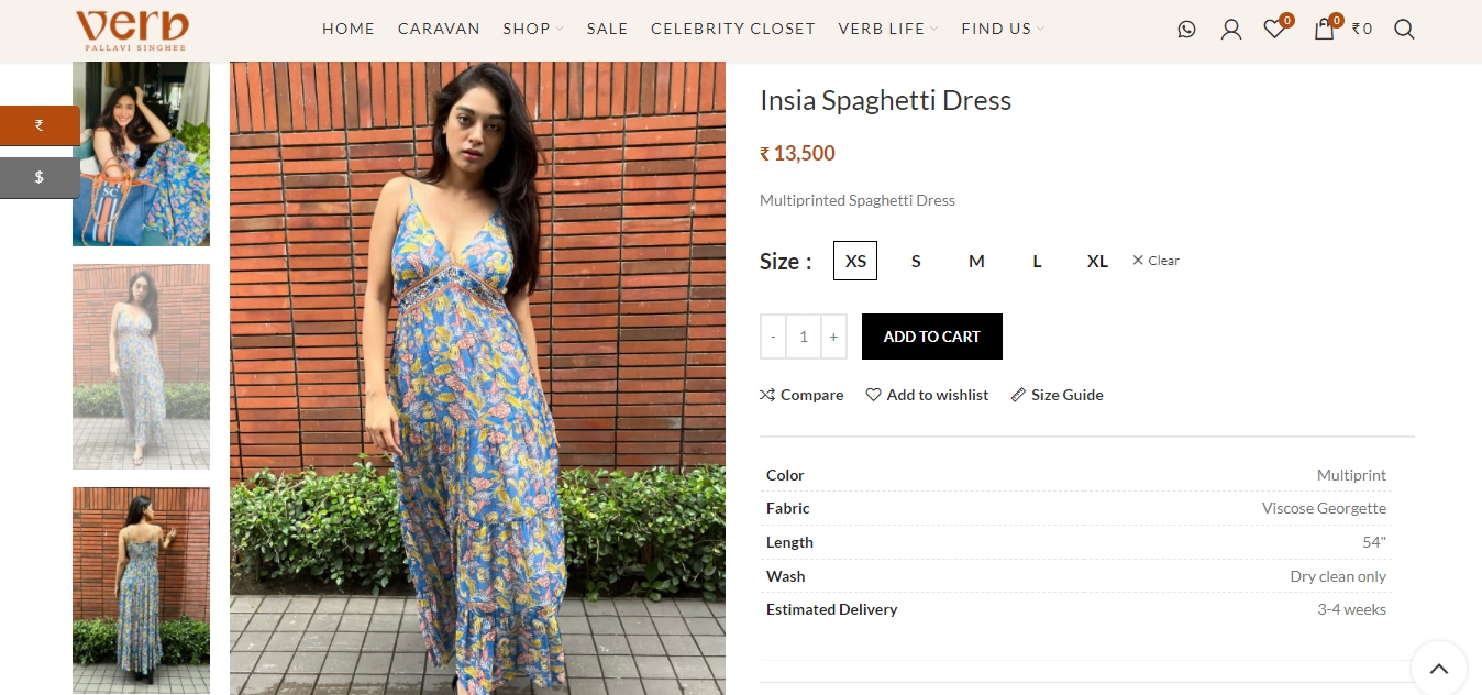 The Insia Spaghetti Dress.&nbsp; (shopverb.com)