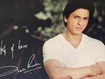 The autographed picture sent by Shah Rukh Khan.