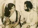 Hema Malini in old picture from Sholay sets with Ramesh Sippy. Hema Malini in old picture from Sholay sets with Ramesh Sippy.
