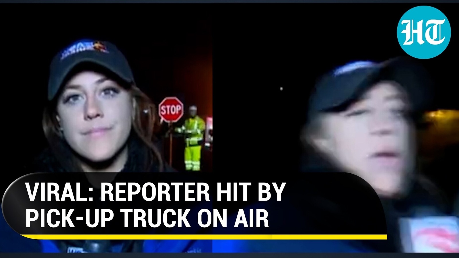 Watch: U.S reporter hit by vehicle on air, gets back up to continue
