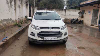 The car which was used in the shootout in Ambala Cantonment. (HT Photo)