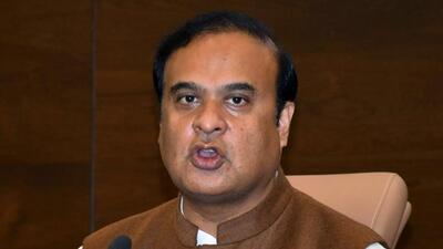 Guwahati, Jan 12 (ANI): Assam Chief Minister Himanta Biswa Sarma addressing a press conference, in Guwahati on Wednesday. (ANI Photo) (Rupjyoti Sarma)