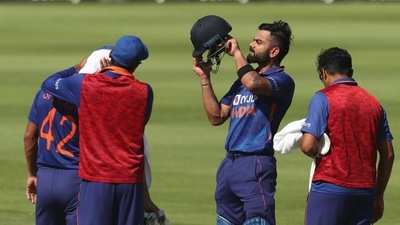 Cricket - Third One Day International - South Africa v India - Newlands Cricket Ground, Cape Town, South Africa - January 23, 2022 India's Virat Kohli during a drinks break REUTERS/Sumaya Hisham (REUTERS)