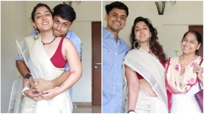 Ira Khan posed with her boyfriend Nupur Shikhare and his mother Pritam Shikhare, Ira Khan posed with her boyfriend Nupur Shikhare and his mother Pritam Shikhare,