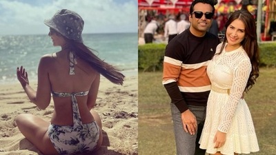 Kim Sharma shared pictures from a beach in The Bahamas, where she celebrated her birthday. Kim Sharma shared pictures from a beach in The Bahamas, where she celebrated her birthday.