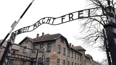 Nazi Germany built the death camp in Oswiecim after occupying Poland during World War II. In picture - The sign "Arbeit macht frei" (Work makes you free) is pictured at the main gate of the former German Nazi concentration and extermination camp Auschwitz in Oswiecim. (Reuters)