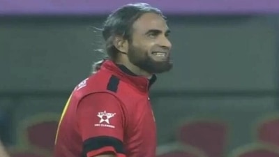 Imran Tahir smashed 19-ball 52 against India Maharajas Imran Tahir smashed 19-ball 52 against India Maharajas