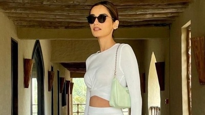 Manushi Chhillar chills in Oman wearing ₹7k crop top and thigh-slit skirt: Can you guess the bag's price? Manushi Chhillar chills in Oman wearing ₹7k crop top and thigh-slit skirt: Can you guess the bag's price?