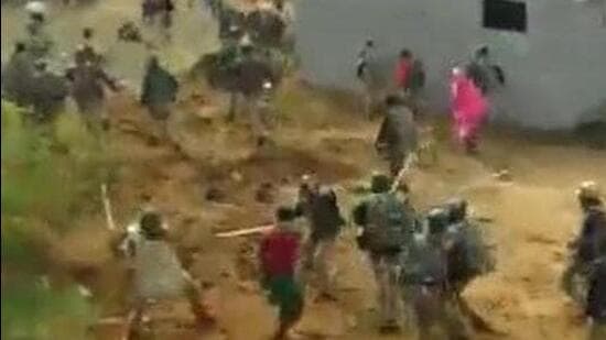 On January 14, the Dhinkia protest took a violent turn after 12 platoons of Odisha police cracked down on hundreds of people resulting in injury to over 20 including women and children. (Screengrab/ANI video) On January 14, the Dhinkia protest took a violent turn after 12 platoons of Odisha police cracked down on hundreds of people resulting in injury to over 20 including women and children. (Screengrab/ANI video)