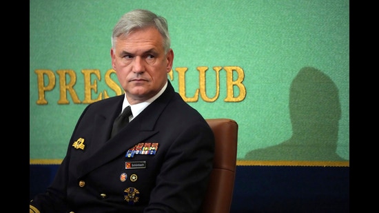 During an interactive session on Friday at the Institute for Defence Studies and Analyses (IDSA), German Navy chief, Vice Admiral Kay-Achim Sch?nbach said he didn’t believe Russia intends to occupy Ukraine. (File/AP Photo)