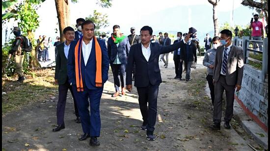 Assam Chief Minister Himanta Biswa Sarma on Sunday indicated that the Bodoland Peoples’ Front (BPF) would now be part of the ruling Bharatiya Janata Party (BJP) and its coalition partners in the state assembly. (ANI PHOTO.)