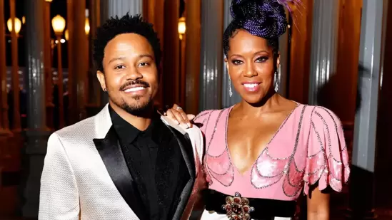 Regina King with son Ian Alexander Jr in a file photo.