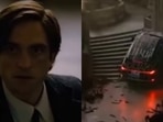 Robert Pattinson's Bruce Wayne saves a child in a new leaked crop from The Batman.