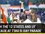 WATCH THE 12 STATES AND UT TABLEAUX AT 73RD R-DAY PARADE