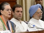 Congress chief Sonia Gandhi, former Prime Minister Manmohan Singh, and party MP Rahul Gandhi are among the star campaigners for the first phase of UP assembly elections. (File Photo / HT) Congress chief Sonia Gandhi, former Prime Minister Manmohan Singh, and party MP Rahul Gandhi are among the star campaigners for the first phase of UP assembly elections. (File Photo / HT)