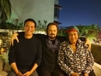 Ranjeet, Danny Denzongpa and Akbar Khan pose together.