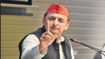 Samajwadi Party national president Akhilesh Yadav addresses a press conference on the upcoming UP elections at the party office in Lucknow on January 15. (HT file) Samajwadi Party national president Akhilesh Yadav addresses a press conference on the upcoming UP elections at the party office in Lucknow on January 15. (HT file)