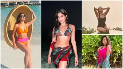 Afraid of landing up at a pool party donning a t-shirt and denim because you have nothing to wear? Do not worry, we got your back. Here are a few comfy yet trendy beach wears worn by celebrities on several occasions that you can take inspiration from for your next pool party. (Instagram) Afraid of landing up at a pool party donning a t-shirt and denim because you have nothing to wear? Do not worry, we got your back. Here are a few comfy yet trendy beach wears worn by celebrities on several occasions that you can take inspiration from for your next pool party. (Instagram)