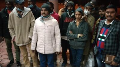 Pakistan on Monday repatriated 20 Indian fishermen, who were held captive at Karachi’s Landhi Jail, via the Attari-Wagah border near Amritsar. (HT Photo) Pakistan on Monday repatriated 20 Indian fishermen, who were held captive at Karachi’s Landhi Jail, via the Attari-Wagah border near Amritsar. (HT Photo)