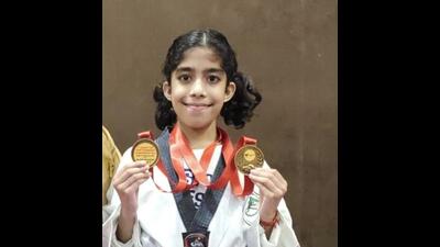 Tarushi is the only awardee from the Chandigarh tricity so far, and the first and the only person to get this award for taekwondo. (HT Photo)