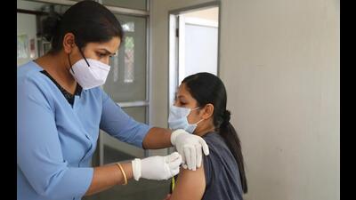 Out of the 7,46,119 eligible adult people, 6,25,635 have been vaccinated twice in Mohali district. (HT File Photo)