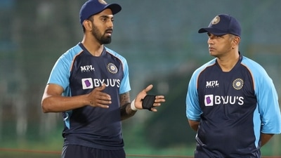 India opener KL Rahul with head coach Rahul Dravid (Twitter/BCCI) India opener KL Rahul with head coach Rahul Dravid (Twitter/BCCI)