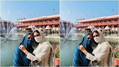 Earlier, Sara visited a temple in Ujjain with her mother Amrita Singh and took to Instagram to share photos. She went to the famous Mahakaleshwar Jyotirlinga and captioned the post, "Maa aur Mahakal." (Instagram/@saraalikhan)