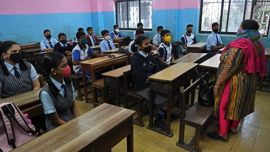 While allowing the schools to resume physical classes, the state government has asked them to strictly adhere to Covid-19 protocols and guidelines.(AFP)