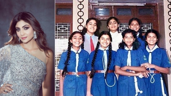 Shilpa Shetty shares pic from her school days.