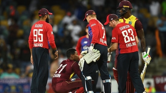 England secured a one-run victory over the West Indies in Bridgetown on Sunday(Twitter/windiescricket)