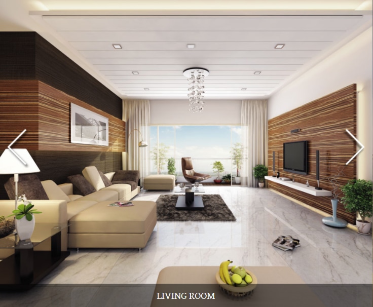 A representational image of the living room.