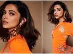 Deepika Padukone is leaving no stone unturned in promoting her upcoming film Gehraiyaan which also stars Ananya Panday and Siddhant Chatturvedi. In a recent promotional event, the Padmavat actor slipped into an orange cut-out ribbed dress.(Instagram/@deepikapadukone) Deepika Padukone is leaving no stone unturned in promoting her upcoming film Gehraiyaan which also stars Ananya Panday and Siddhant Chatturvedi. In a recent promotional event, the Padmavat actor slipped into an orange cut-out ribbed dress.(Instagram/@deepikapadukone)
