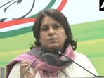 Addressing the media, Congress spokesperson Supriya Shrinate said the battle that the grand old party is fighting needs bravery and courage and “coward” people cannot handle the same. Addressing the media, Congress spokesperson Supriya Shrinate said the battle that the grand old party is fighting needs bravery and courage and “coward” people cannot handle the same.