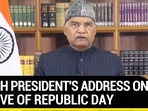 WATCH PRESIDENT'S ADDRESS ON THE EVE OF REPUBLIC DAY WATCH PRESIDENT'S ADDRESS ON THE EVE OF REPUBLIC DAY