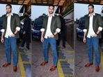 Actor Siddhant Chaturvedi was seen sporting brown leather shoes recently.(Varinder Chawla) Actor Siddhant Chaturvedi was seen sporting brown leather shoes recently.(Varinder Chawla)