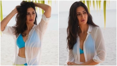 Katrina Kaif cannot get over her Maldives honeymoon pictures and her Instagram handle says it all. In her recent photos, the actor poses in a blue and white bikini with the pristine beach in the backdrop. (Instagram/@katrinakaif) Katrina Kaif cannot get over her Maldives honeymoon pictures and her Instagram handle says it all. In her recent photos, the actor poses in a blue and white bikini with the pristine beach in the backdrop. (Instagram/@katrinakaif)
