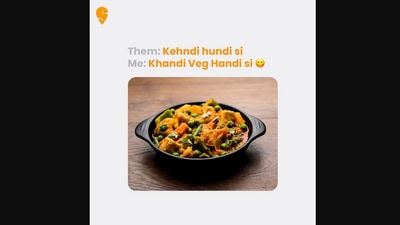 Swiggy shared a post under the ‘Kehndi Hundi Si’ trend that AP Dhillon song's prompted. (Instagram/@swiggyindia)
