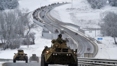 Russia has deployed an estimated 100,000 troops along with Ukrainian border. (AP File Photo) Russia has deployed an estimated 100,000 troops along with Ukrainian border. (AP File Photo)