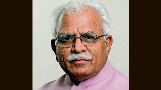 Haryana chief minister Manohar Lal Khattar (HT File)