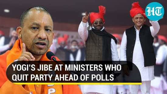 Yogi hits out at Swami Prasad Maurya &amp; others for quitting BJP