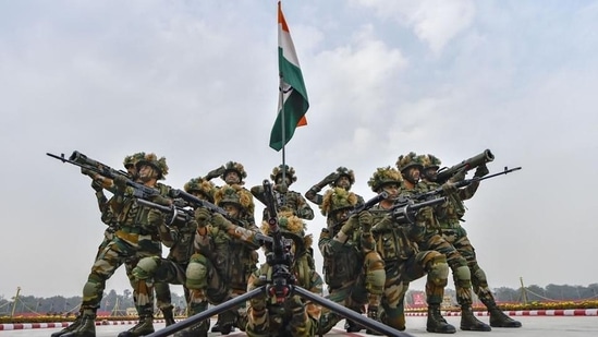 According to the ministry of defence, the Indian Army received a total of 317 awards for the gallantry and distinguished service of its personnel.&nbsp;(File Photo / HT)