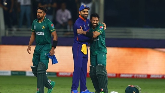 'Not like we make it easy or let him get to 100 if he's on 99': Mohammad Rizwan details rapport between India, Pakistan players (Getty)