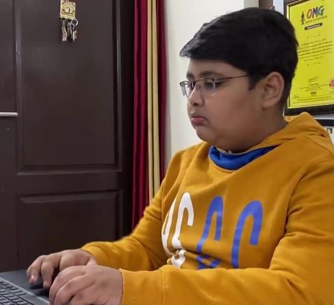 Pradhan Mantri Rashtriya Bal Puraskar awardee Avi Sharma. (ANI Photo)